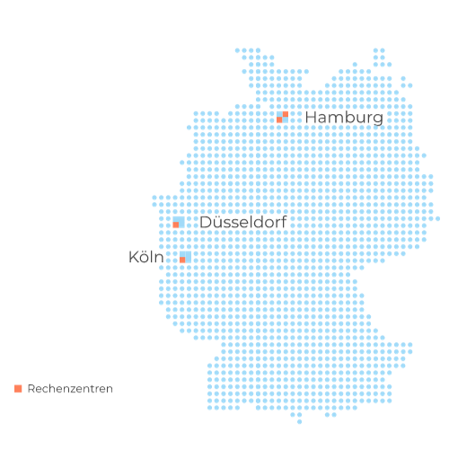 Standortkarte Rechenzentren